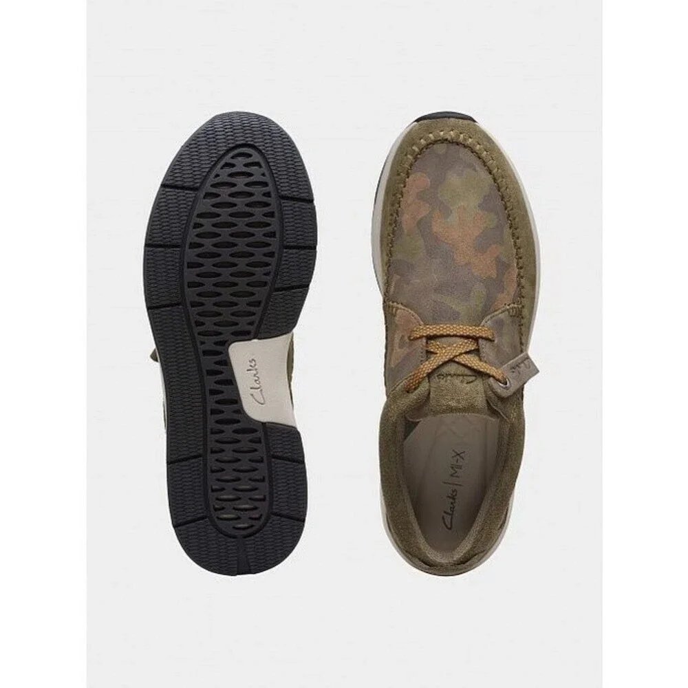 Clarks Coast Lite Weave 26168612 Shoes Mens US 9 Green Camo Sneakers JOBB1264